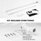 G128 - 6 Feet Tangle Free Spinning Flagpole (Silver) POW Brass Grommets Printed 3x5 ft (Flag Included) Aluminum Flag Pole